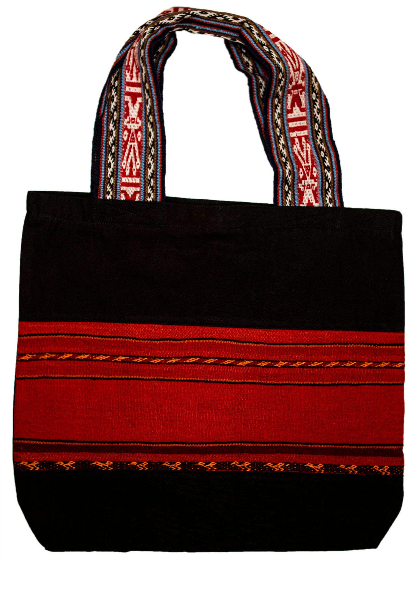 Land R, Peruvian Made, Alpaca Fibers Strap, Handwoven Tote Bags in