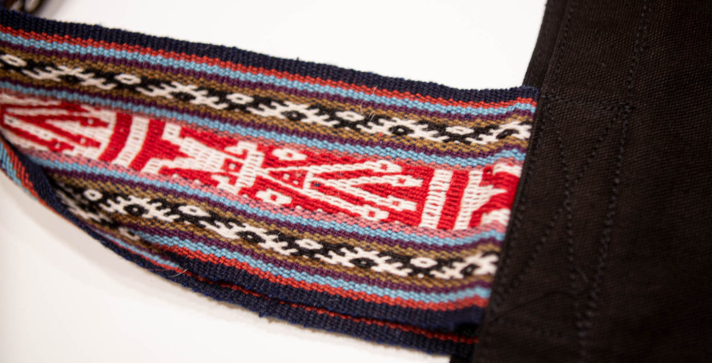 Land R, Peruvian Made, Alpaca Fibers Strap, Handwoven Tote Bags in