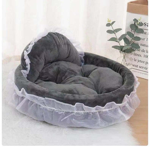 Pet Supplies Cute Princess Bed Cute Lace Teddy