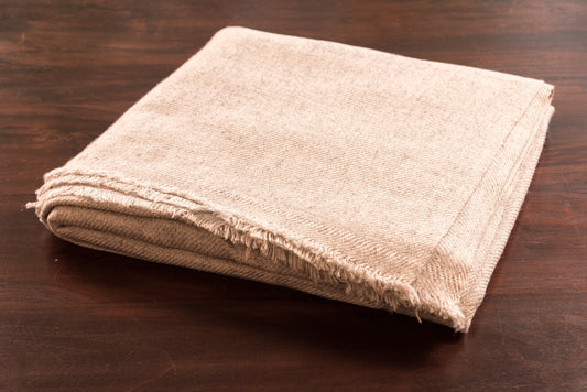 Kaschmirdecke hellgrau einfarbig