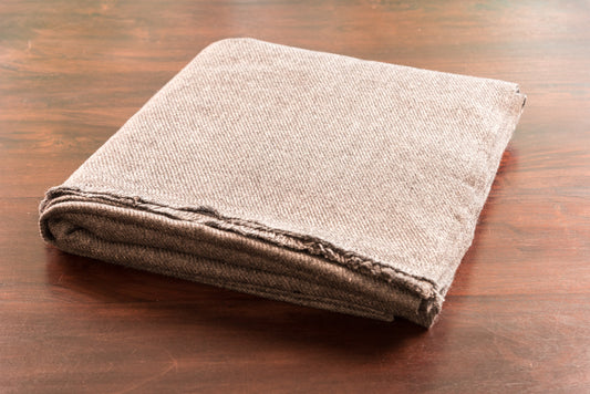 Kaschmirdecke dunkelgrau einfarbig