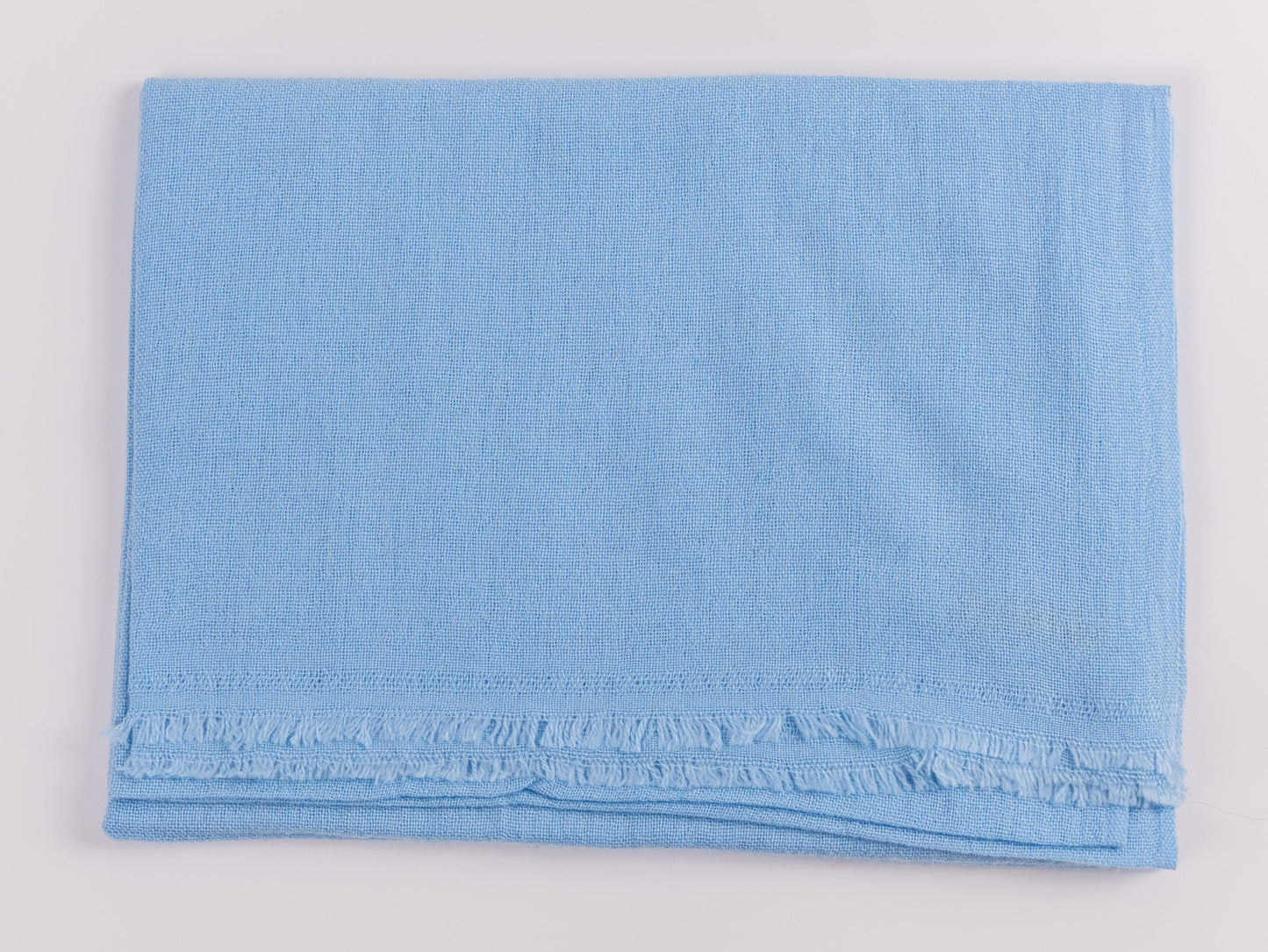 Kaschmirtuch hellblau einfarbig