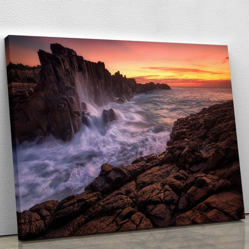 Wall By The Sea Canvas Print or Poster