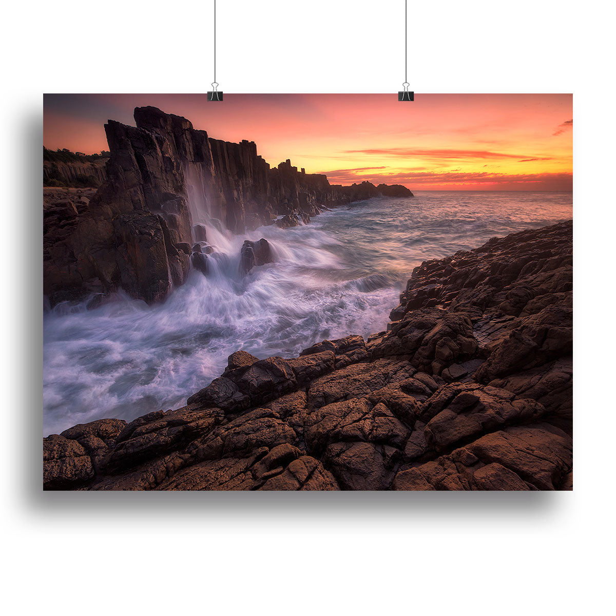 Wall By The Sea Canvas Print or Poster