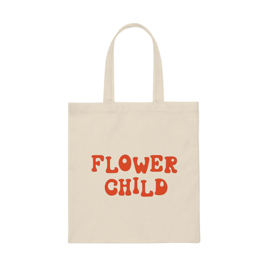 Flower Child Canvas Tote Bag