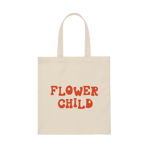Flower Child Canvas Tote Bag