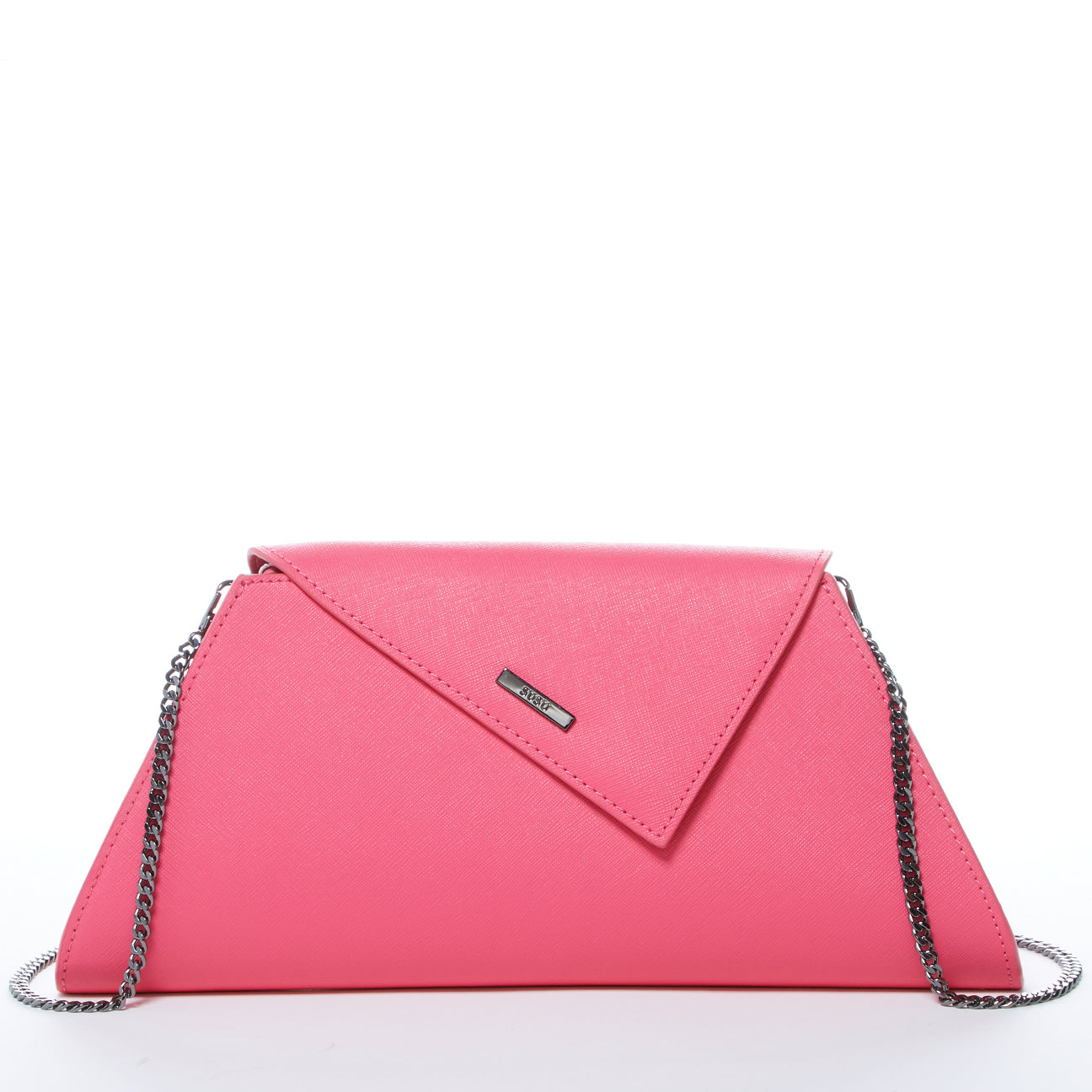 SUSU Hot Pink Purse Leather Clutch Bag Crossbody Evening Purse Unique