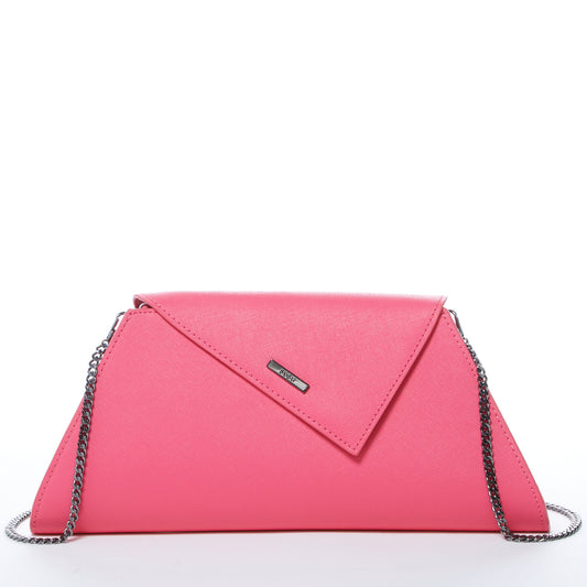 SUSU Hot Pink Purse Leather Clutch Bag Crossbody Evening Purse Unique