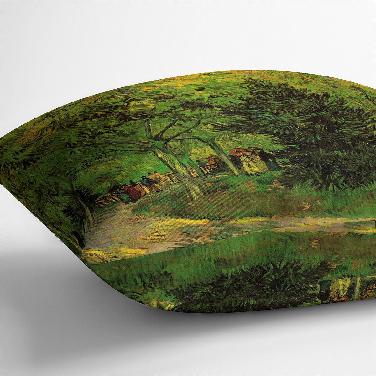 A Lane in the Public Garden at Arles by Van Gogh Cushion