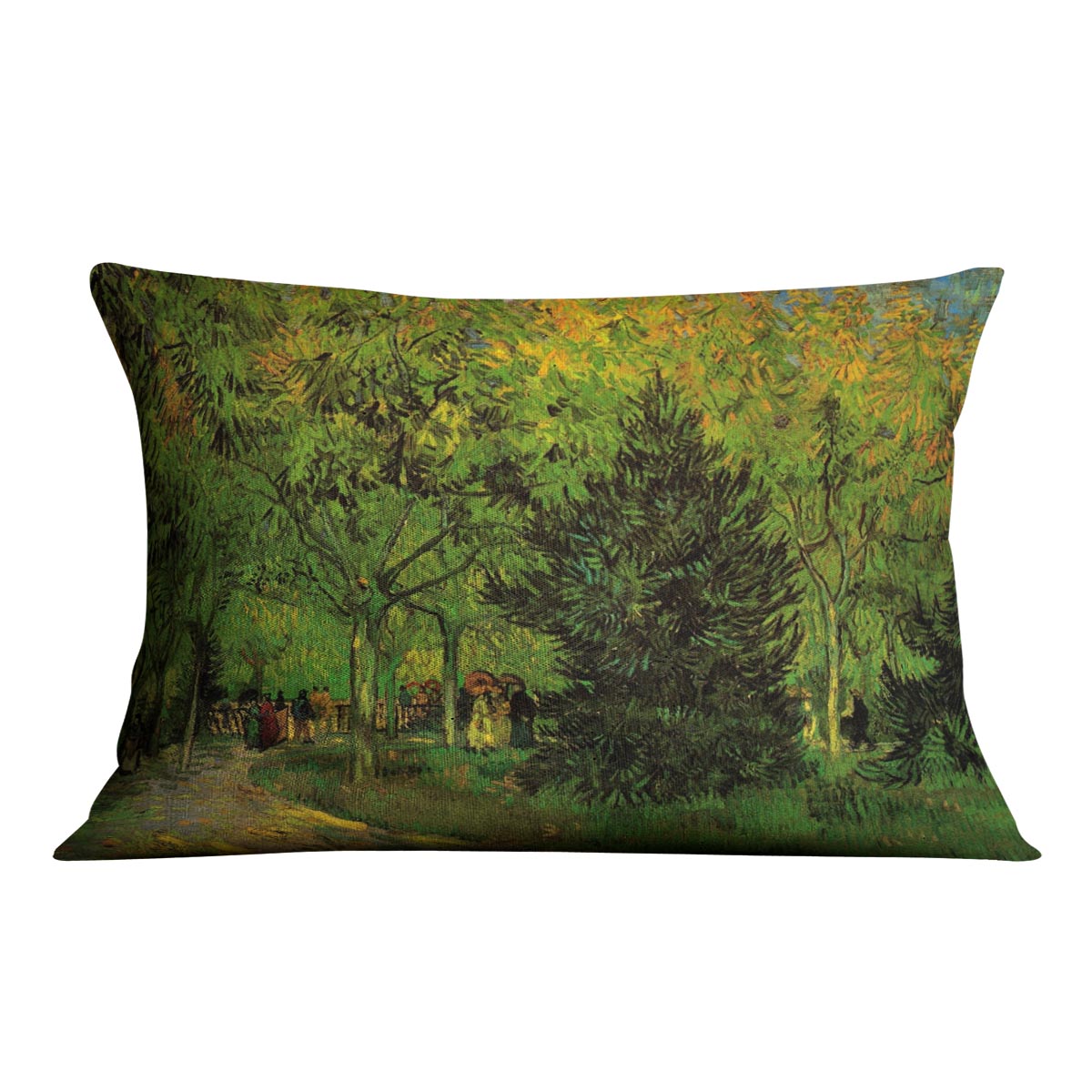 A Lane in the Public Garden at Arles by Van Gogh Cushion
