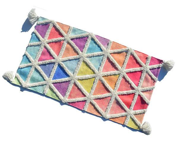 Multi color Accent Rugs Small Size Corner Rug