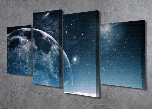 Another world landscape 4 Split Panel Canvas