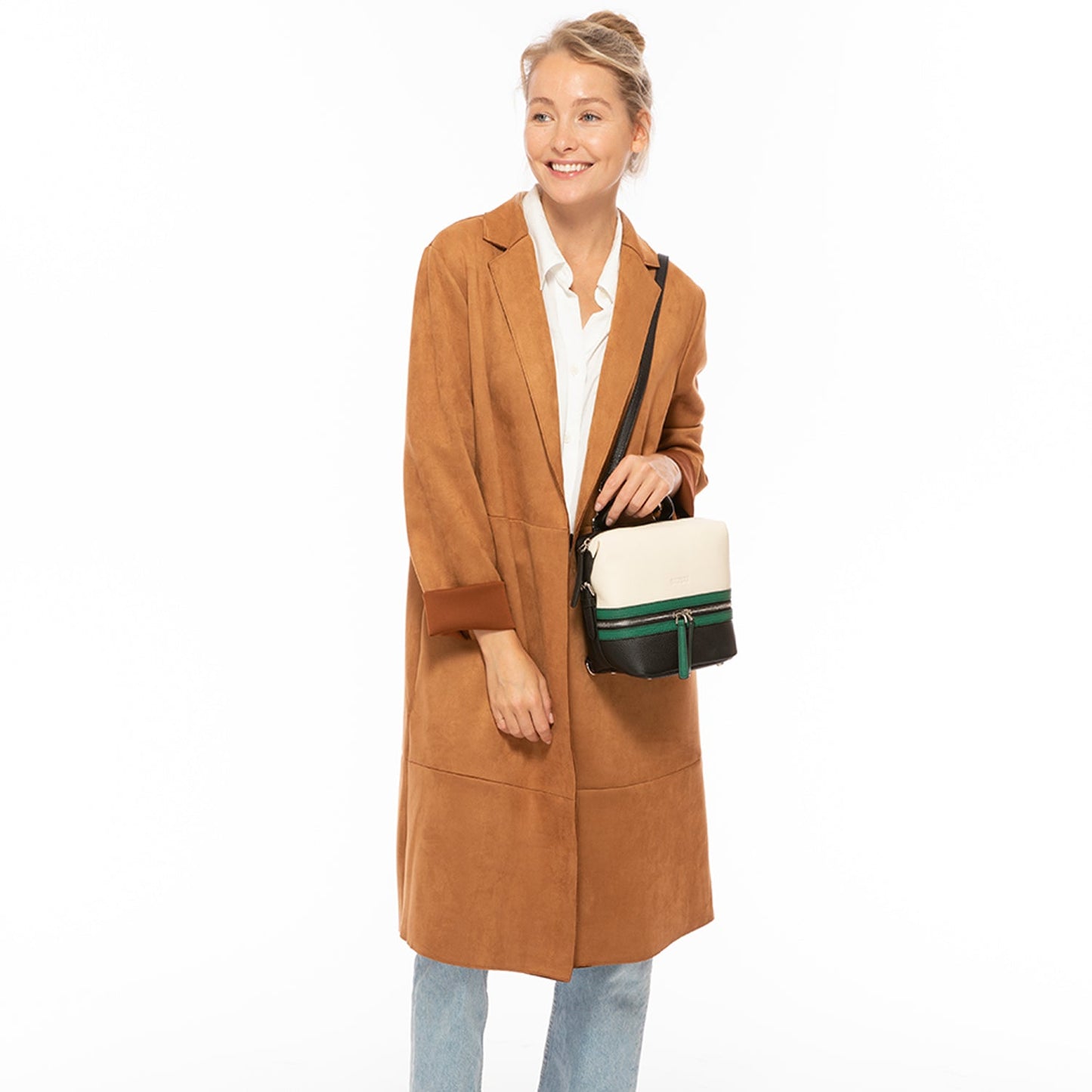 SUSU Leather Backpack Purse for Women Convertible Crossbody Bag Medium