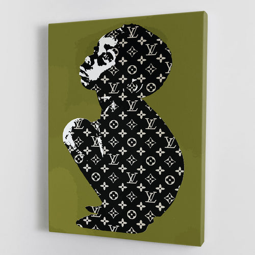 Banksy Louis Vuitton Kid Canvas Print or Poster