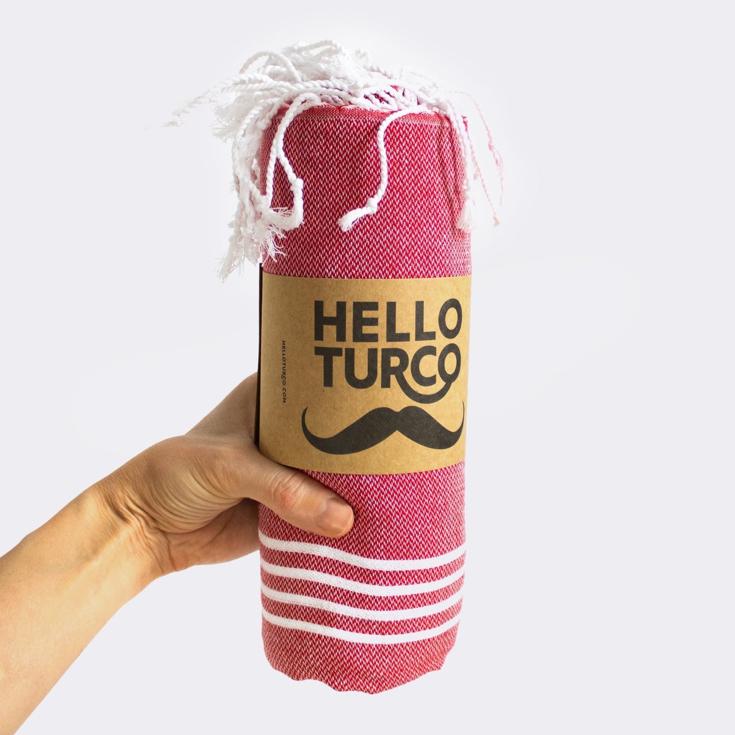 "BE NAKED WITH ME" Besticktes Hamamtuch