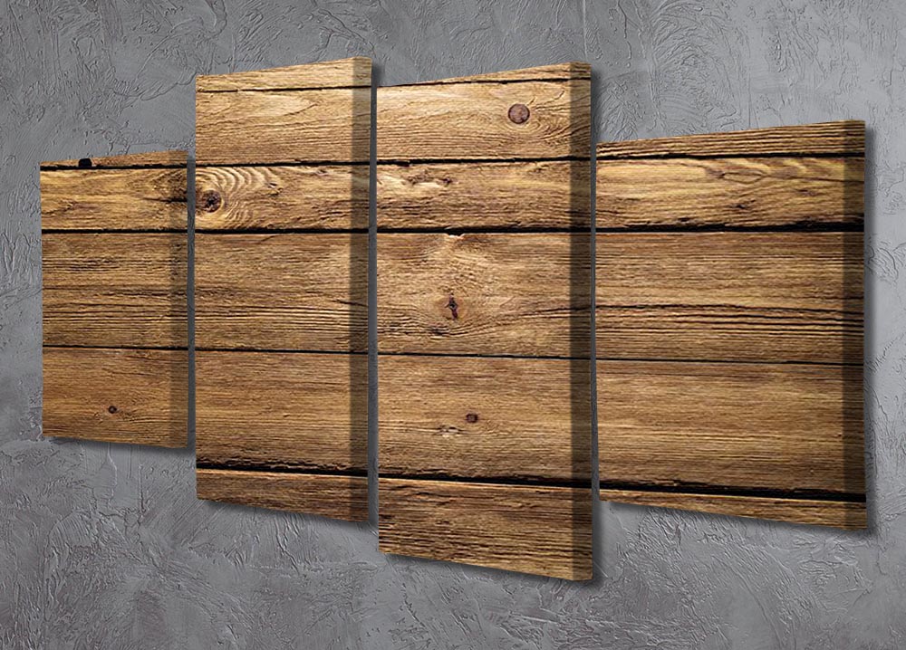 Brown wood texture 4 Split Panel Canvas