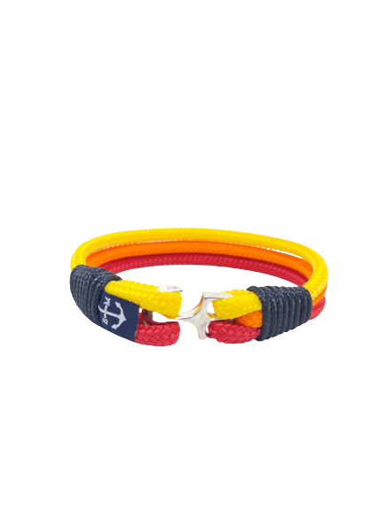 Red, Orange, & Yellow Nautical Bracelet