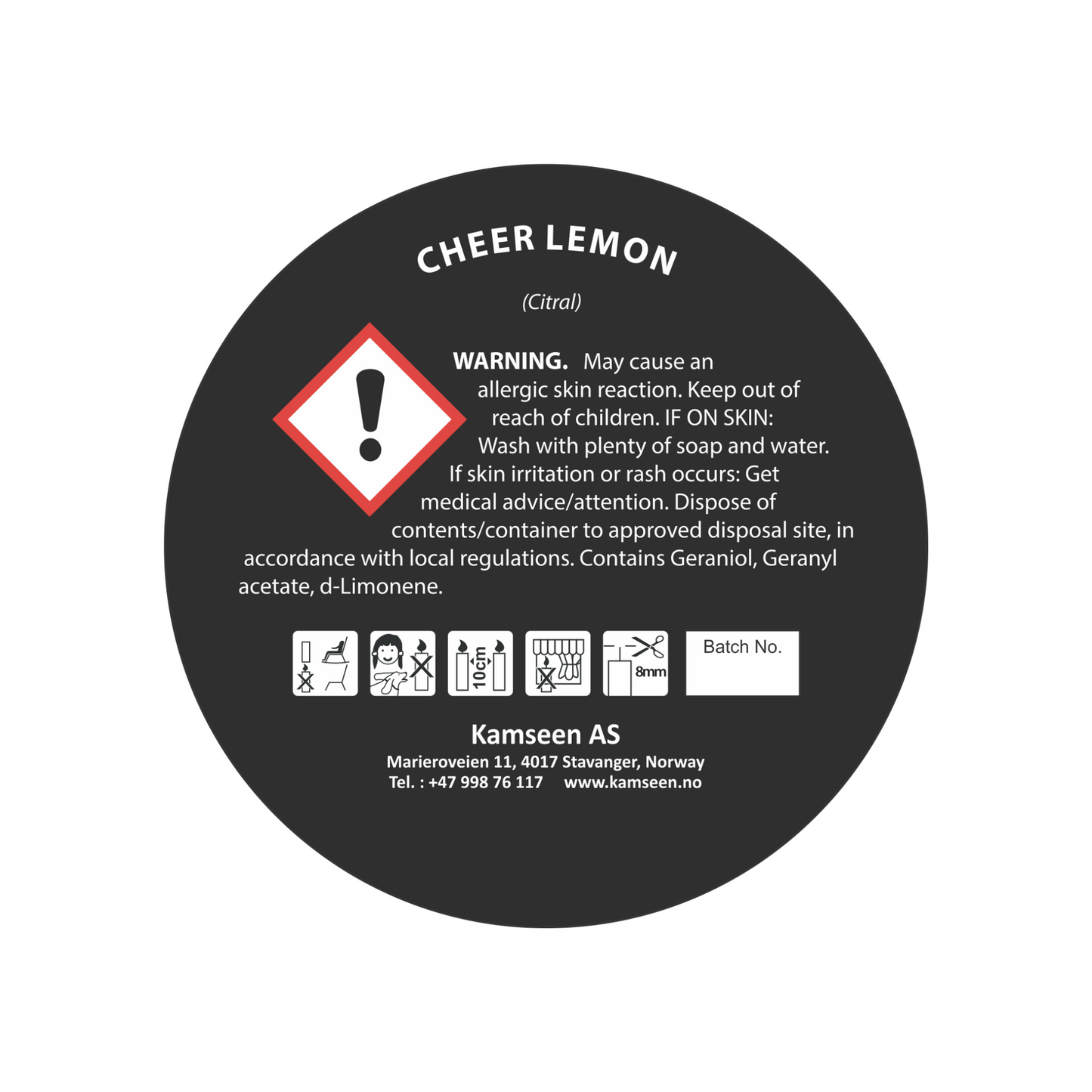 DUFTLYS CHEER LEMON-  Fresk sitron