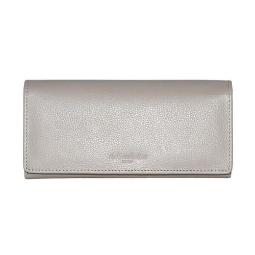 Ladies Full Leather Clutch Wallet with Gusset Pocket