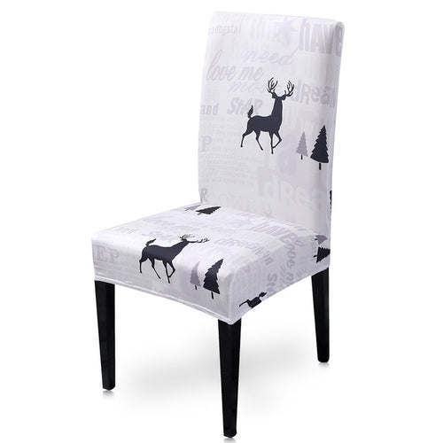 Christmas Chair Cover Big Elastic Seat Chair