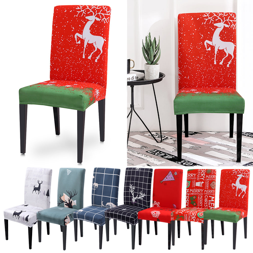 Christmas Chair Cover Big Elastic Seat Chair