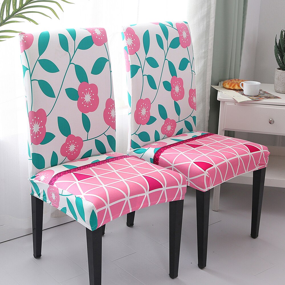 Colorful Floral Chair Anti-dirty Removable Cover