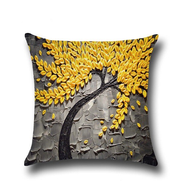 Cushion Cover Vintage Flower Pillow Case Mural