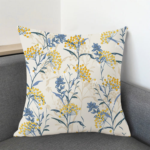 DIDIHOU 1pc Green Leaves Printing Pillowcase