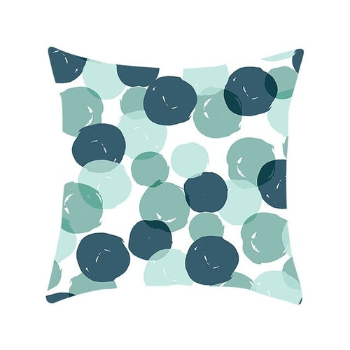 DIDIHOU 1pc Green Leaves Printing Pillowcase