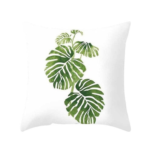 DIDIHOU 1pc Green Leaves Printing Pillowcase