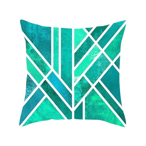 DIDIHOU 1pc Green Leaves Printing Pillowcase