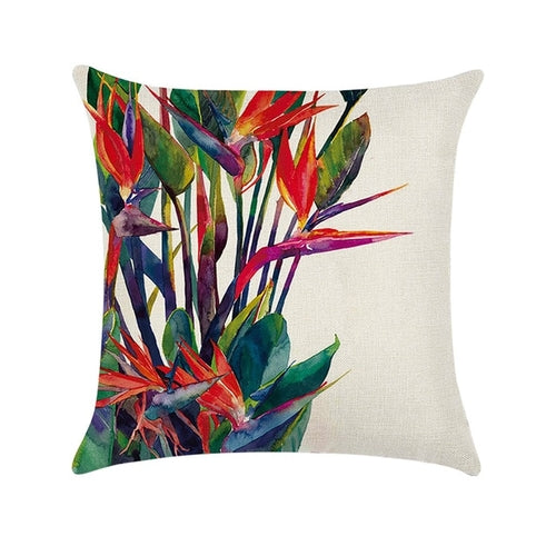 DIDIHOU 1pc Green Leaves Printing Pillowcase