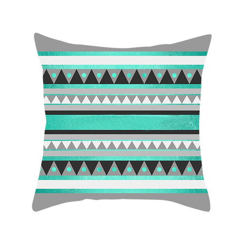 DIDIHOU 1pc Green Leaves Printing Pillowcase