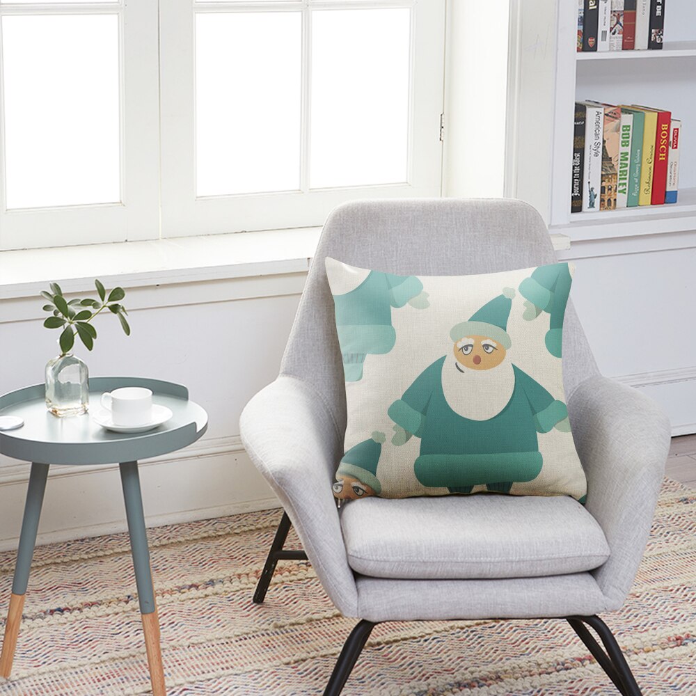 DIDIHOU 45*45cm Christmas Cushion Covers Cotton
