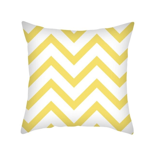 DIDIHOU 45*45cm Yellow Geometric Cushion Cover