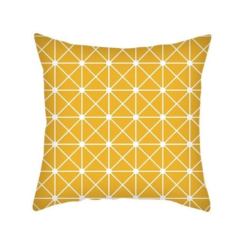 DIDIHOU 45*45cm Yellow Geometric Cushion Cover