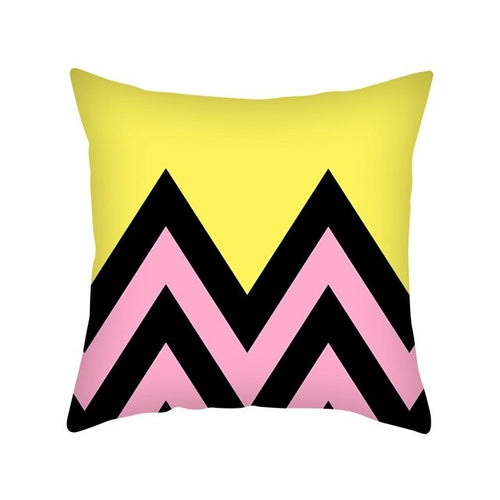 DIDIHOU 45*45cm Yellow Geometric Cushion Cover