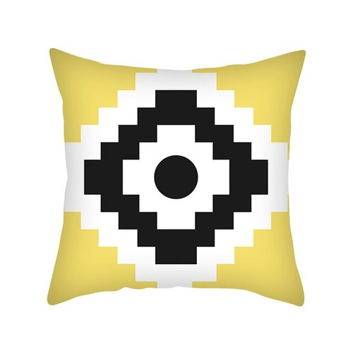 DIDIHOU 45*45cm Yellow Geometric Cushion Cover