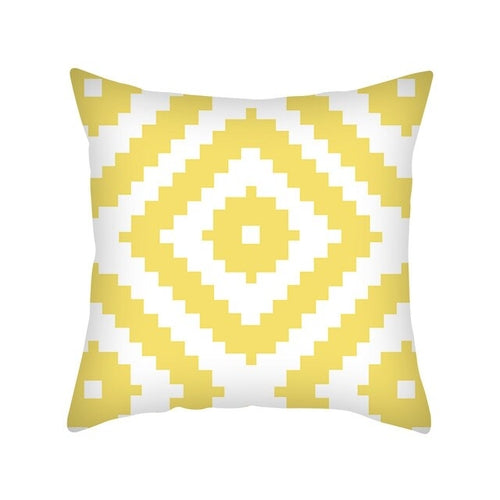 DIDIHOU 45*45cm Yellow Geometric Cushion Cover