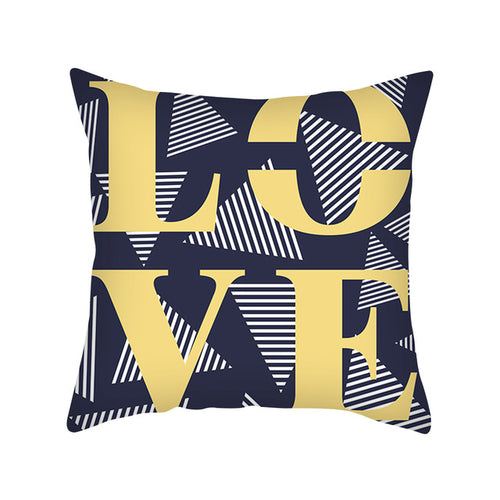 DIDIHOU 45*45cm Yellow Geometric Cushion Cover