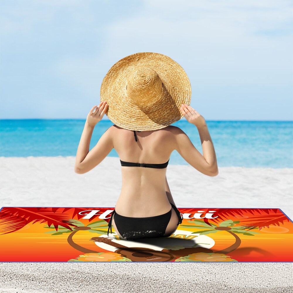 DIDIHOU Adult Microfiber Pink Romantic Beach Mat