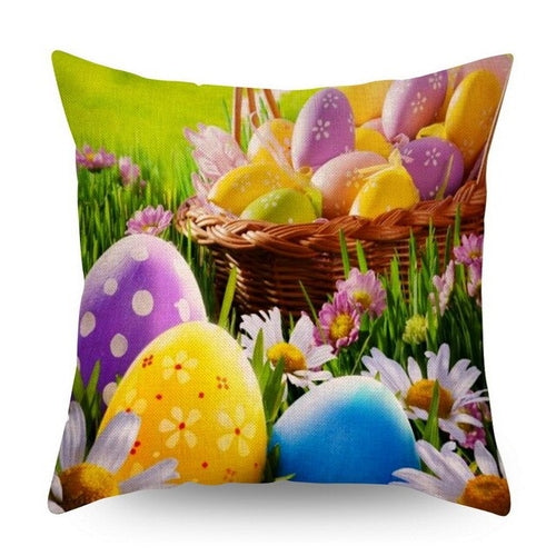 DIDIHOU Bunny Pillowcase Easter Rabbit Eggs