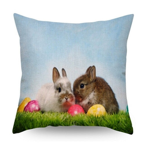 DIDIHOU Bunny Pillowcase Easter Rabbit Eggs