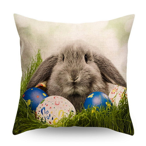 DIDIHOU Bunny Pillowcase Easter Rabbit Eggs