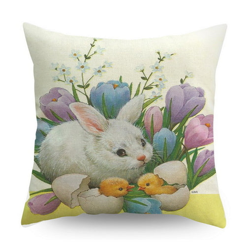 DIDIHOU Bunny Pillowcase Easter Rabbit Eggs