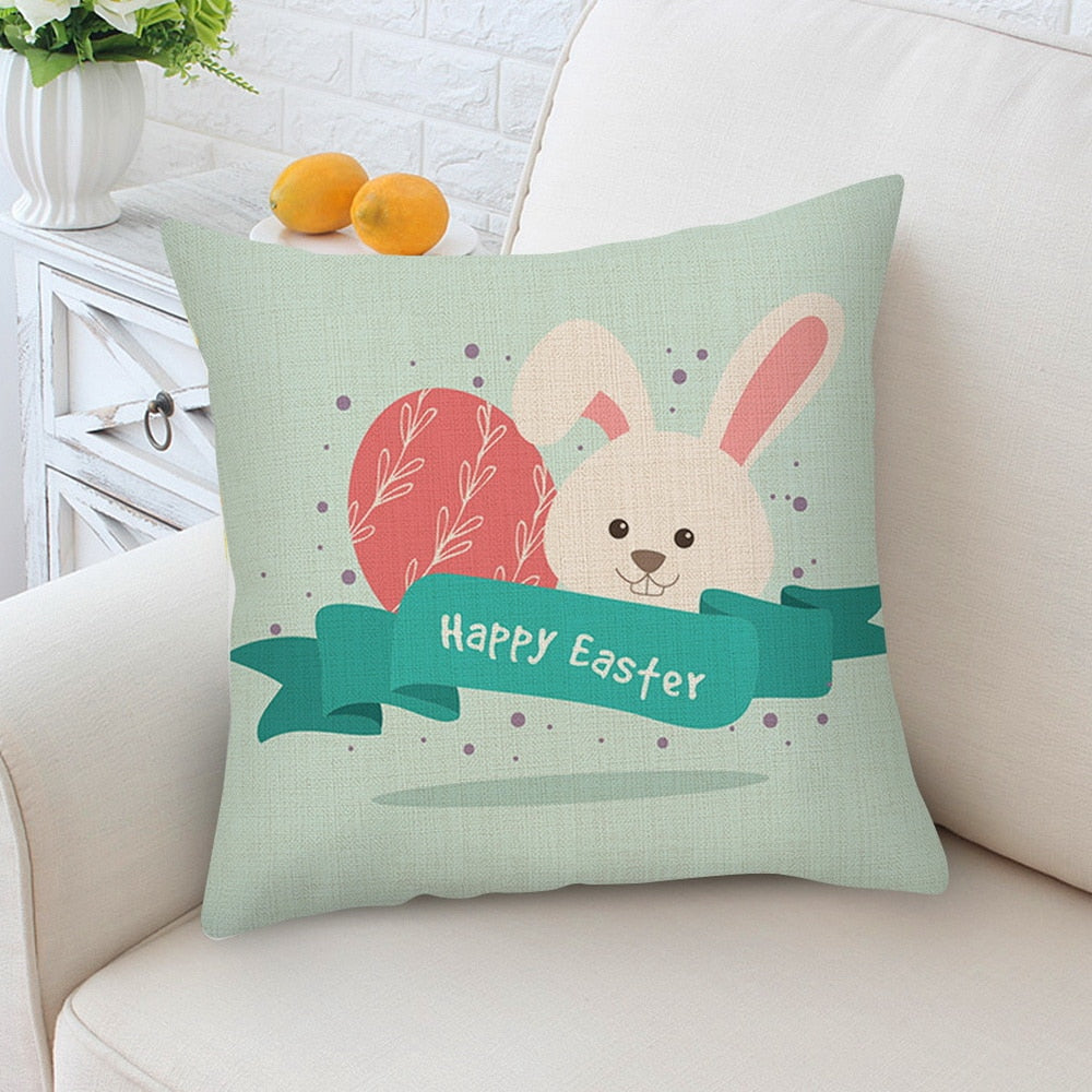 DIDIHOU Bunny Pillowcase Easter Rabbit Eggs