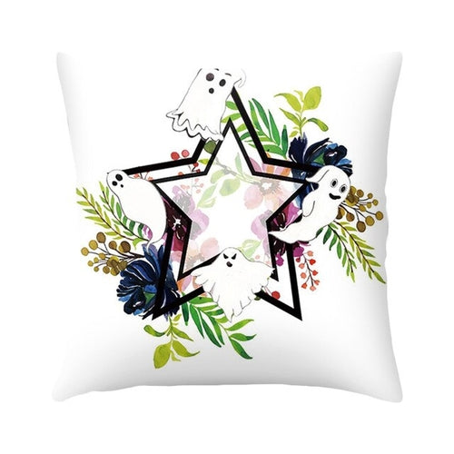 DIDIHOU Halloween Cushion Cover Ghost Castle
