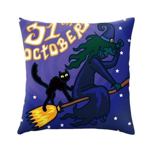 DIDIHOU Halloween Cushion Cover Ghost Castle