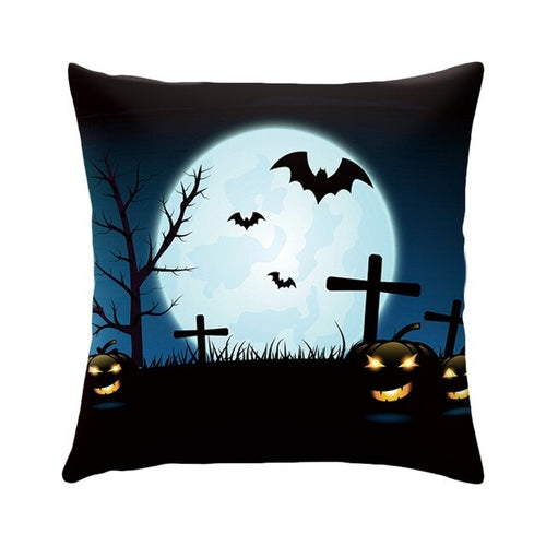 DIDIHOU Halloween Cushion Cover Ghost Castle