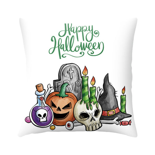 DIDIHOU Halloween Cushion Cover Ghost Castle